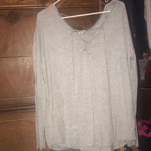 Pink by VS tie-up top